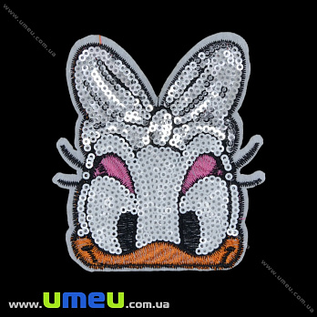 Термоаплікація з паєтками Каченя, 10х7,5 см (APL-035220)