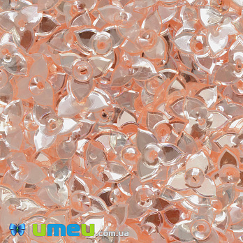 Паєтки Індія квіти, 10 мм, Помаранчеві (PAI-041045)