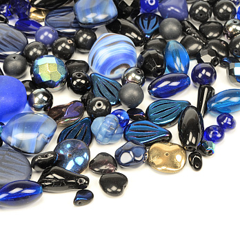 Намистини чеське скло Preciosa 92-Mix Night Blue (BUS-036601)