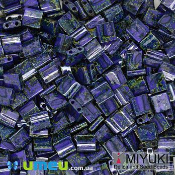 Бісер японський Miyuki TILA №4518, 5х5 мм, Синій темний (BIS-046061)