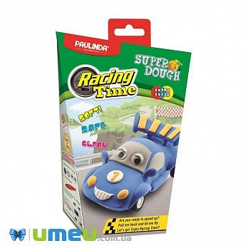 Маса для ліплення Paulinda Super Dough Racing time Машинка синя (DIF-043527)