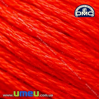 Мулине DMC 0606 Яркий красно-оранжевый, 8 м (DMC-005917)