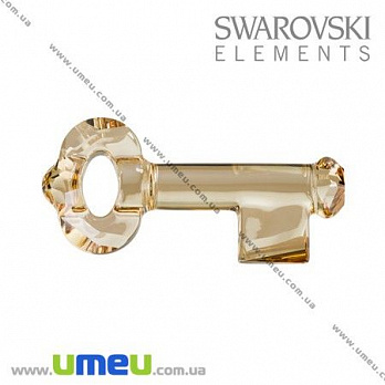 Подвеска Swarovski 6919 Golden Shadow, 30х14 мм, Ключ, 1 шт (POD-005616)