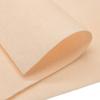 Фетр м'який 1,3 мм, 30х30 см, Персиковий (FLT-019495)