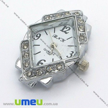 [Архив] Часы для браслетов, Серебро, 31х20 мм, 1 шт (CLC-004000)