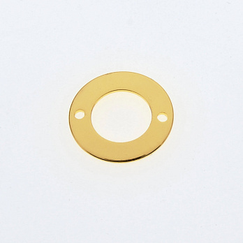 Коннектор металлический круглый, 12 мм, Золото (KON-055491)