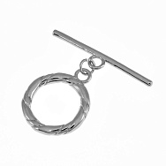 Тогл Круглый, 34х24 мм, Латунь с покрытием Родий (ZAM-060815)