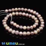 Намистини натуральні річкові Перли пудрові, 7-9 мм (BUS-048776) Намистини натуральні річкові Перли пудрові, 7-9 мм (BUS-048776)