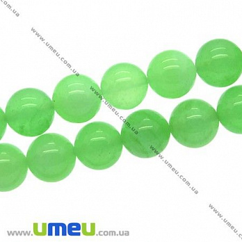 Бусина натуральный камень Мрамор зеленый, 8 мм, Круглая, 1 шт (BUS-007625)