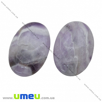 Кабошон нат. камінь Аметист, Овал, 45х30 мм (KAB-036135)