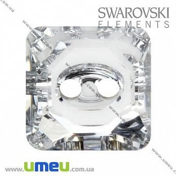 Пуговица Swarovski 3017 Crystal, 14х14 мм, Квадратная, 1 шт (PUG-005511)