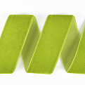 Лента бархатная, 25 мм, Салатовая (LEN-061119)