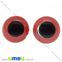 Глазки со штифтом круглые (с заглушками), 24 мм, Красные, 1 комплект (DIF-030518)