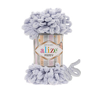 Пряжа Alize Puffy 100 г, 9,2 м, Серая светлая 416 (YAR-036444)