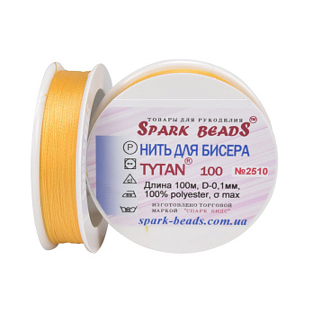 Нить для бисера Титан 100, Абрикосовая №2510, 100 м (MUL-020524)