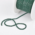 Стразовая цепь SS6 - 2,0 мм, Зеленая, Стразы стеклянные зеленые (ZEP-061033)