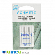 Иглы SCHMETZ MICROTEX №90/14 для бытовых швейных машин, 5 шт, 1 набор (SEW-043698)