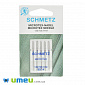 Голки SCHMETZ MICROTEX №90/14 для побутових швейних машин, 5 шт, 1 набір (SEW-043698)
