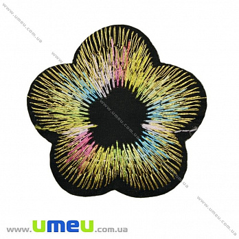 Термоаппликация Цветок, 5.5 см, Разноцветная, 1 шт (APL-022329)