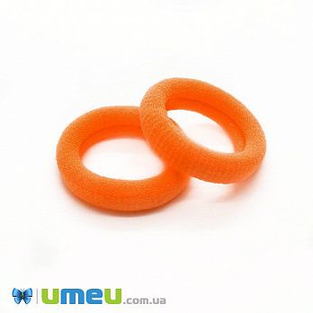 Резинка для волос микрофибра, 23 мм, Оранжевая, 1 шт (OSN-041503)