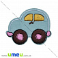 Термоаплікація дитяча Машинка, 6,5х5 см, Блакитна, 1 шт (APL-022228)