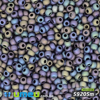 Бісер чеський №986m/59205m, Ірис, Перламутровий матовий, 10/0 (BIS-032177)