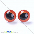 Глазки со штифтом круглые (с заглушками), 15 мм, Оранжевые, 1 комплект (DIF-030536)