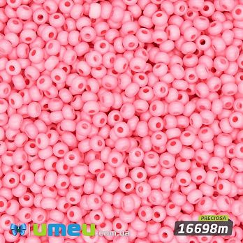 Бісер чеський №816m/16698m, Рожевий, Матовий, 10/0 (BIS-043934)