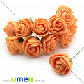 Роза латексная, 25 мм, Оранжевая, 1 шт (DIF-014638)