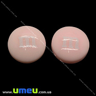 Кабошон з полімерної глини M - M's персиковий, 14 мм (KAB-011706)