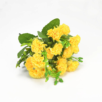 Букет гвоздики, 30 см, Желтый (DIF-057605)