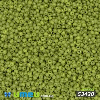 Бісер чеський 15/0, №53430, Оливковий, Натуральний (BIS-031303)