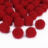 Помпони оксамитові 1,5 см, Червоні (DIF-052565)