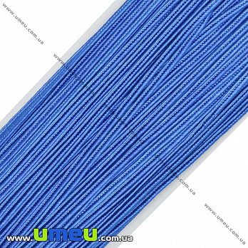 Сутажный шнур, 3 мм, Синий, 1 м (LEN-010974)
