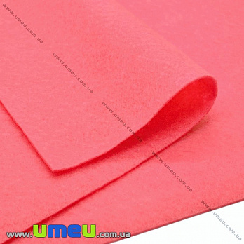 [Архів] Фетр м'який 1,3 мм, 10х15 см, 547 Кораловий (FLT-034185)