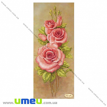 Схема для выш. бисером Тэла Артис, Розовые лепестки, 45х19 см, 1 шт (UPK-027803)