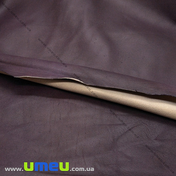 Натуральная итальянская кожа Тонкая 0,5-0,8 мм, Фиолетовая, 1 лист (LTH-035894)