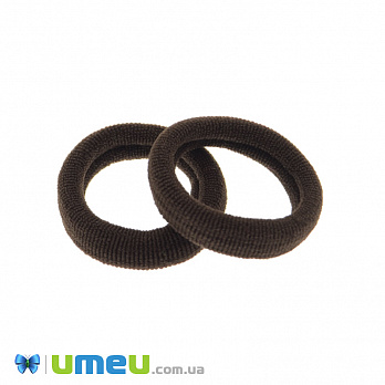 Резинка для волосся мікрофібра, 30 мм, Коричнева темна (OSN-041606)