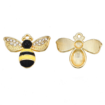 Підвіска метал. Бджілка жовта, 23х19 мм, Золото (POD-028317)