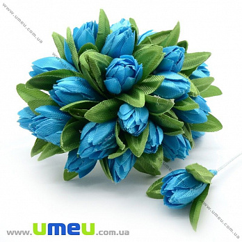 Тюльпан тканевый, 10 мм, Голубой, 1 шт (DIF-014681)