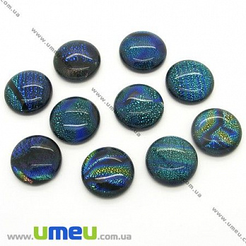 Кабошон діхроічний, 20 мм, Круглий (KAB-003082)