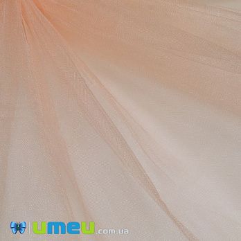 Фатин средней жесткости, Персиковый светлый, 1 лист (50х50 см) (LTH-038705)