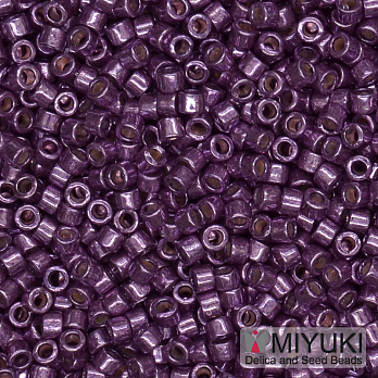 Бісер японський Miyuki Delica 11/0 DB1850, Duracoat Galvanized, Бузковий (BIS-045492)