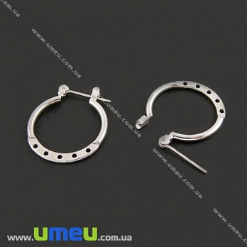 [Архів] Швензи круглі, Темне срібло, 20х21 мм (OSN-001383)