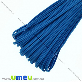 Резинка шляпная плоская, Синяя, 2 мм, 1 м (LEN-011051)