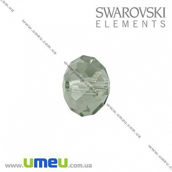Бусина Swarovski 5040 Black Diamond, 6х4 мм, Рондель, 1 шт (BUS-005388)