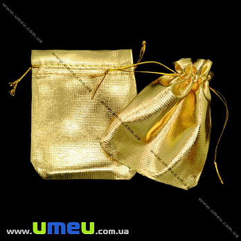 Подарочная упаковка парчовая, 7х9 см, Золотистая, 1 шт (UPK-012357)