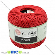 Пряжа YarnArt Violet 50 г, 282 м, Червона 6328, 1 моток (YAR-022951)