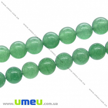 Бусина натуральный камень Авантюрин зеленый, 6 мм, Круглая, 1 шт (BUS-021642)