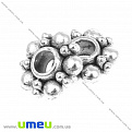 Бусина-разделитель мет., 6х2 мм, Античное серебро, 1 шт (BUS-004954)
